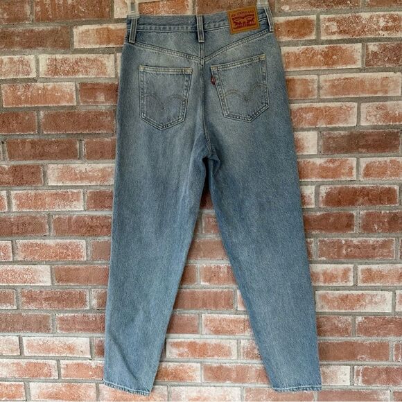 Levi’s High Waisted Mom Jeans Distressed Women’s 25 Straight Leg Cotton - Picture 4 of 8